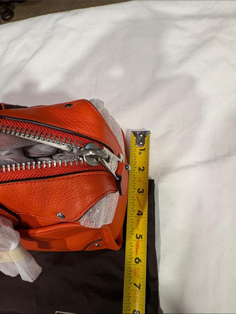 NWT Coach Rhyder Coral Leather Satchel with Turn-Lock Detail No 33690 - Picture 12 of 14